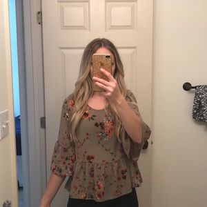 Sienna Sky floral top